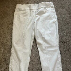 Ophelia Roe White Pull-On Capri Pants Size XL